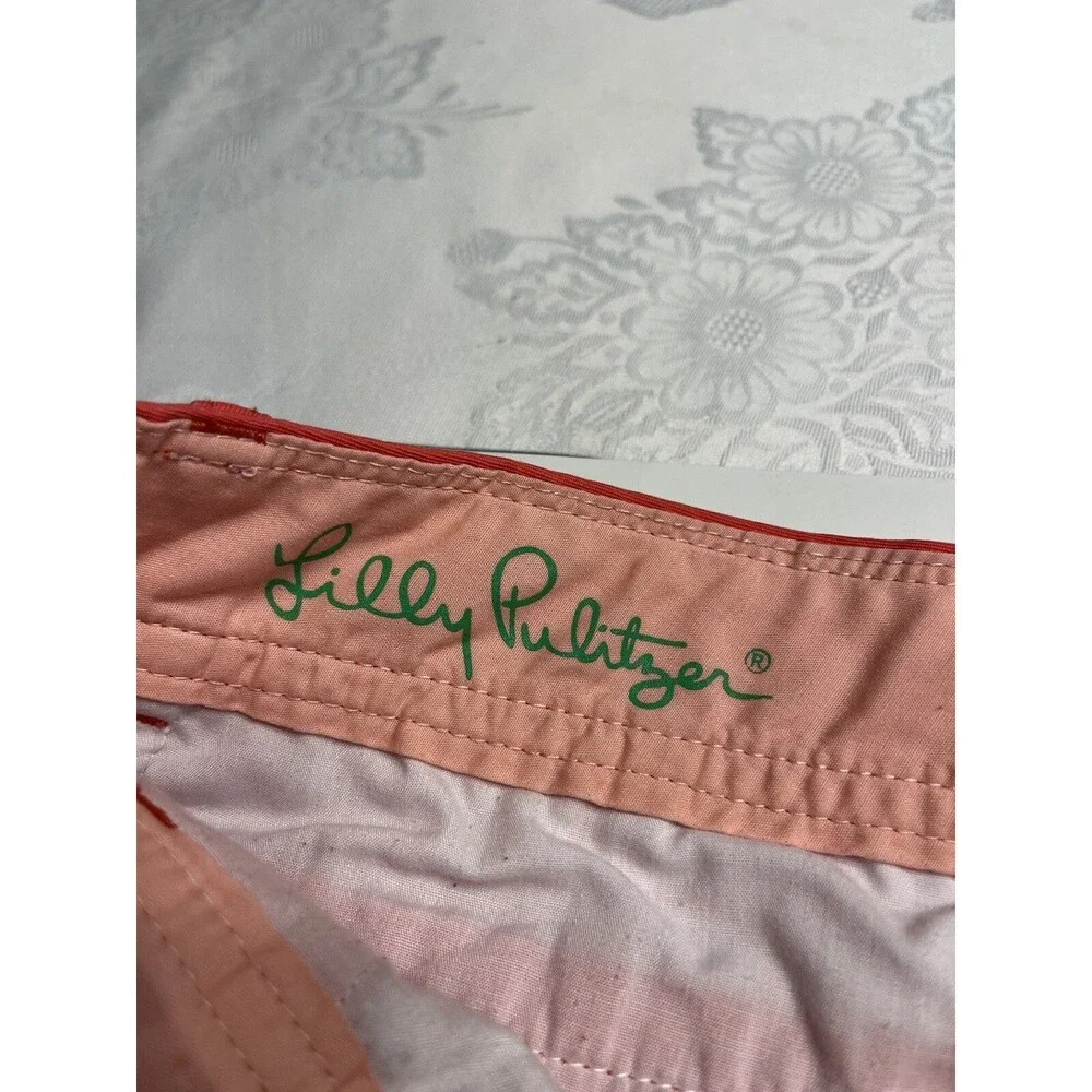 Lilly Pulitzer Pink Chinos Callahan Short Nautical Beach Preppy Casual Size 2